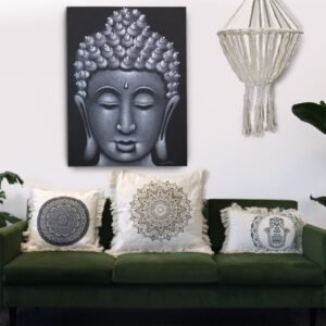 bG9jYWw6Ly9tZWRpYS9TSi80Qy82MFIzMEMxRzZSVDM0Q1NKLzZjOTk4NzhmLmpwZWc-2.jpg Bronze Lotus Mandala Cushion Cover – 60 x 60 cm