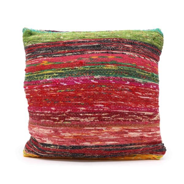 bG9jYWw6Ly9tZWRpYS9TSi84RC82MFIzMEMxRzZXVDM4RFNKLzRjOGI3MTljLmpwZWc.jpg Multicoloured Rag Rug Cushion Cover