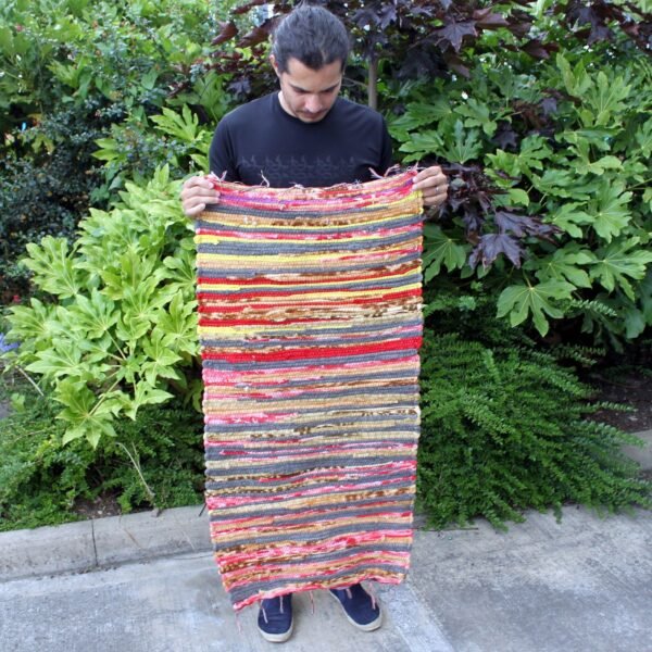 bG9jYWw6Ly9tZWRpYS9TSy8wQy82MFIzMEMxRzZHVjMwQ1NLLzI3NWE4NzM2LmpwZWc.jpg Small Recycled Cotton Rag Rug – 50 x 90 cm