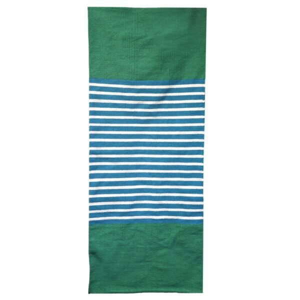 bG9jYWw6Ly9tZWRpYS9TUi80Qy82MFIzMEMxRzZSVks0Q1NSLzEyNDIwY2VjLmpwZWc.jpg Blue & Green Indian Cotton Rug – 70 x 170 cm