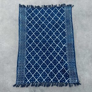 bG9jYWw6Ly9tZWRpYS9TUi9HRC82MFIzMEMxRzZSV0tHRFNSLzc3ZjRhMTUxLmpwZWc.jpg Midnight Heerak Handmade Indigo Throw – 170 x 120 cm