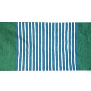Indian Cotton Rug - 70x170cm - Blue/ Green