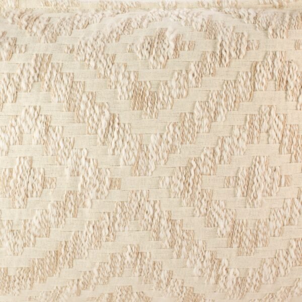 Neutral Geo Creme Lumbar Cushion Cover – 30 x 50 cm